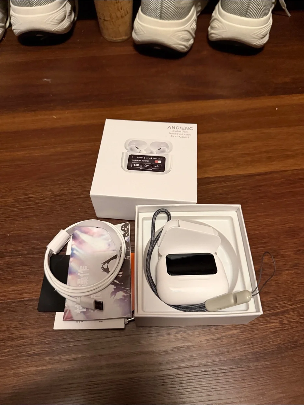 ANC/ENC Wireless translator Earbuds - White-never used